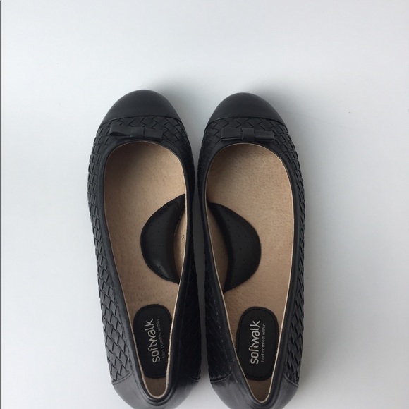 New! Softwalk Women’s Leather Naperville Flats - Picture 3 of 4